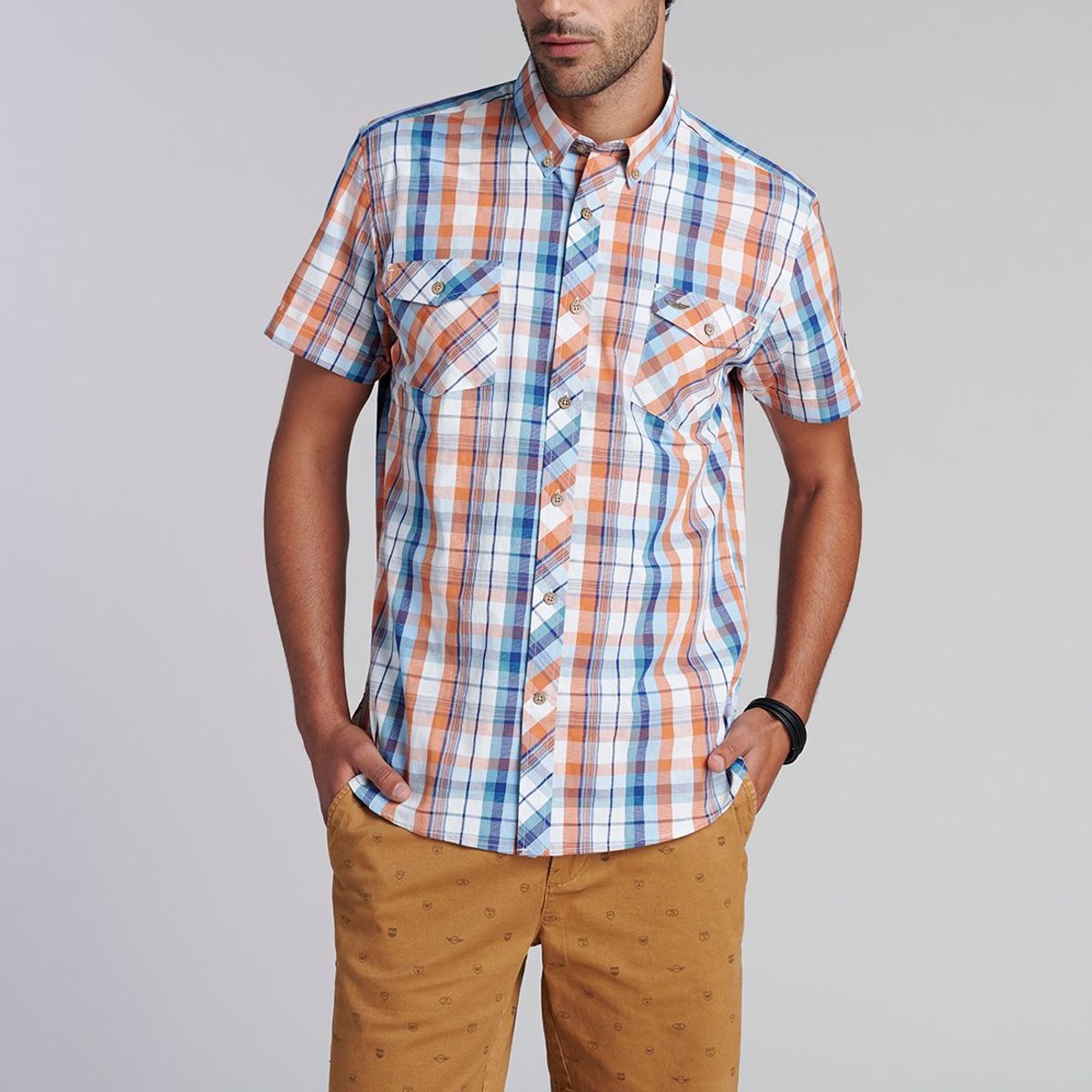 FEROUCH - Camisa Checkered  Toronto Fj Verde Ferouch