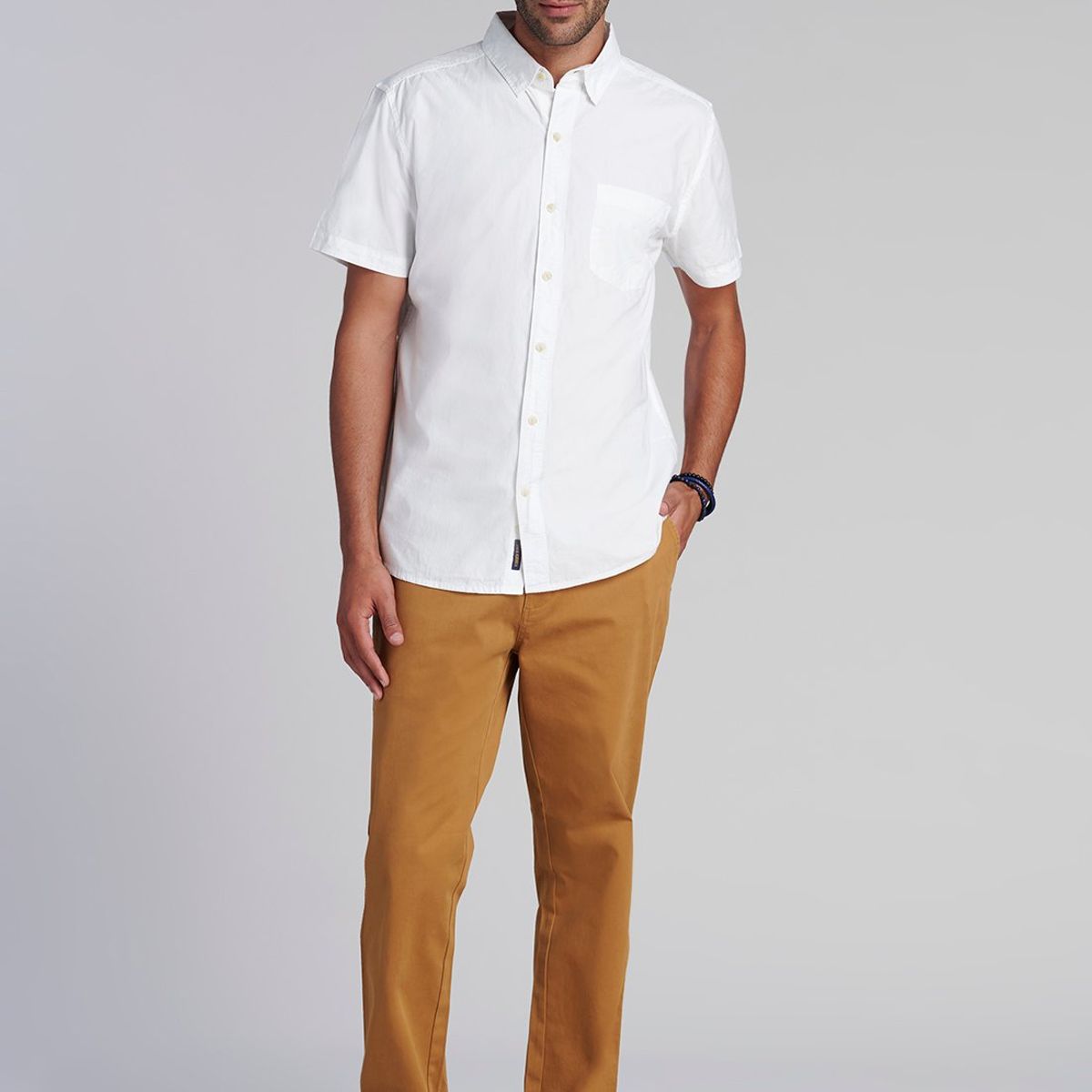 FEROUCH - Camisa Garment Dyed Fj Beige Ferouch