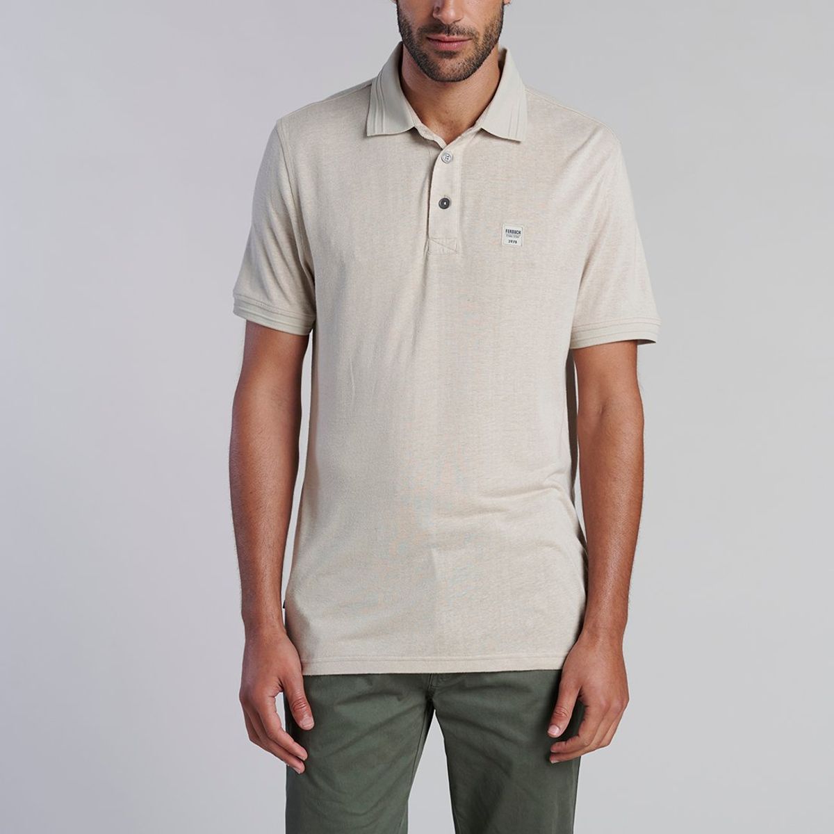 FEROUCH - Polera Polo Alabama Beige Ferouch