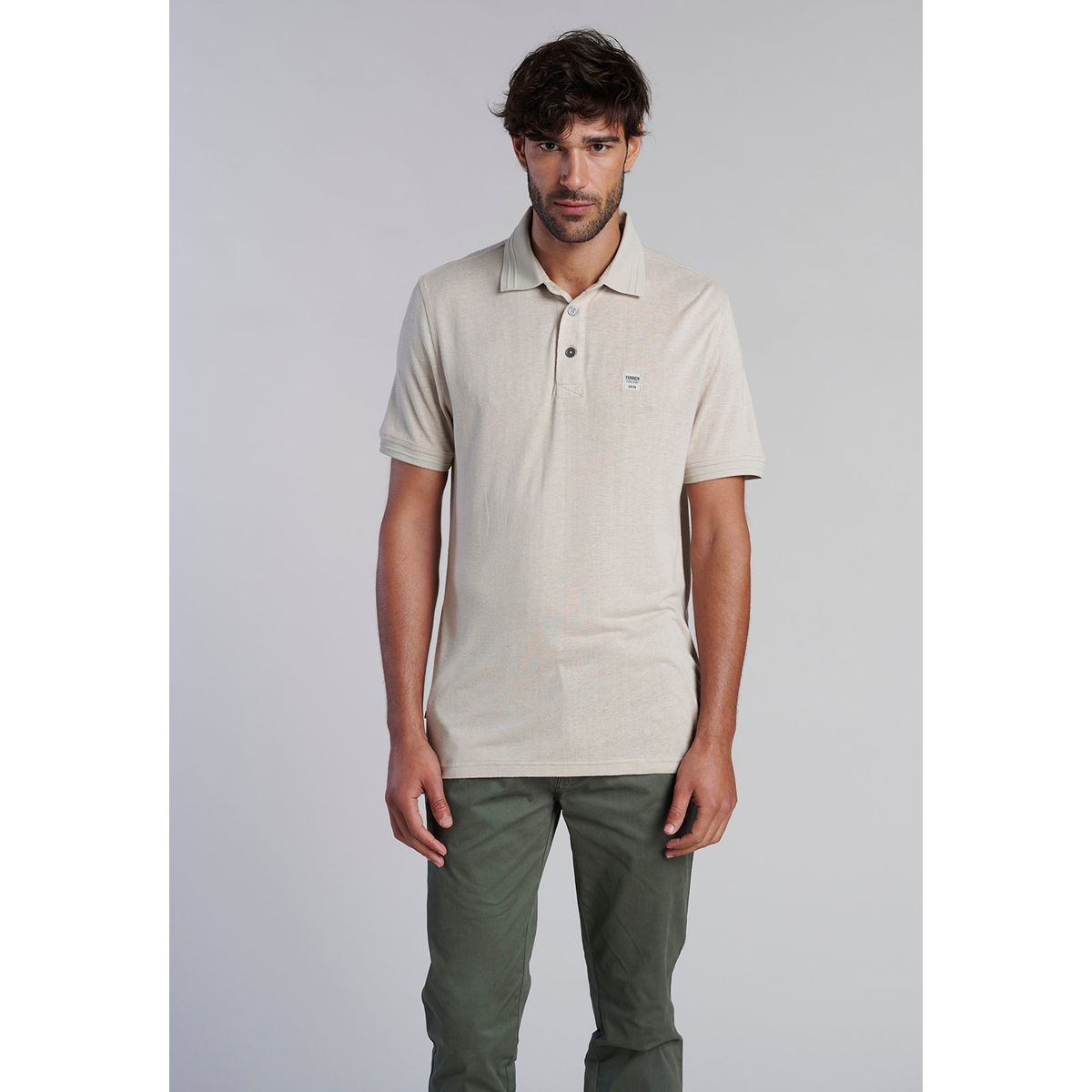 FEROUCH - Polera Polo Alabama Beige Ferouch