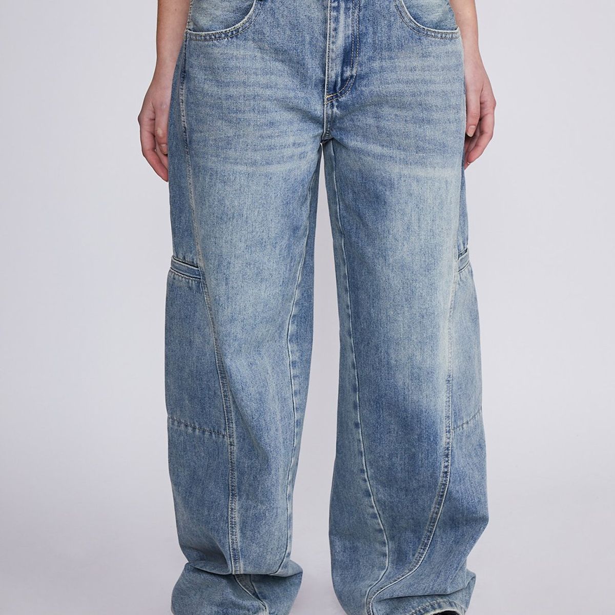 SIOUX - Jeans Mujer Celeste Wide Leg Lavado Sioux
