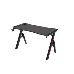 LUBABYCAS - Escritorio Gamer Con Luces 140x60x73cm Negro By