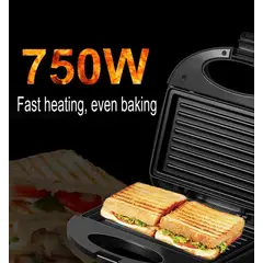 GENERICO - Maquina Tostadora de pan Sandwich Antiadherente