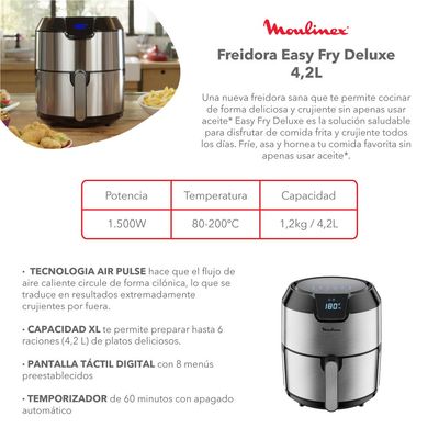 Imagen 2 del producto Freidora de Aire Easy Fry Deluxe 4,2L