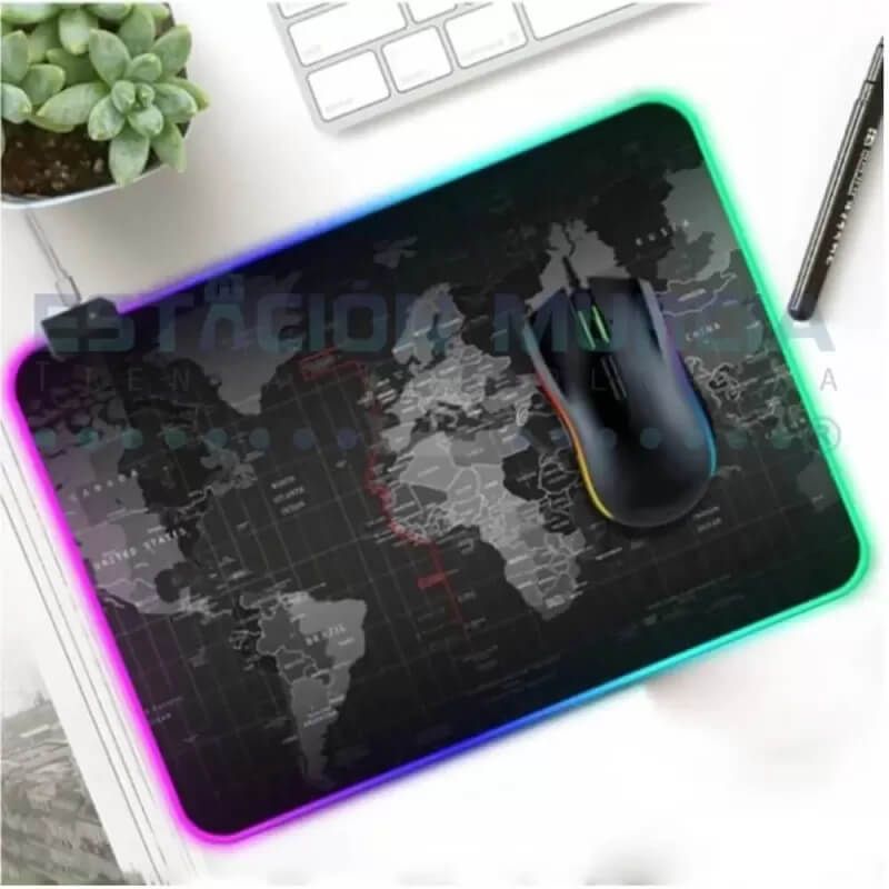 GENERICO - Mouse Pad Gamer con Luces RGB