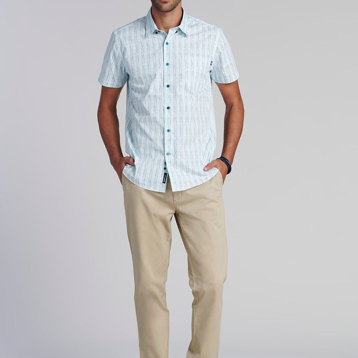 FEROUCH - Camisa Mini Print F Verde Ferouch