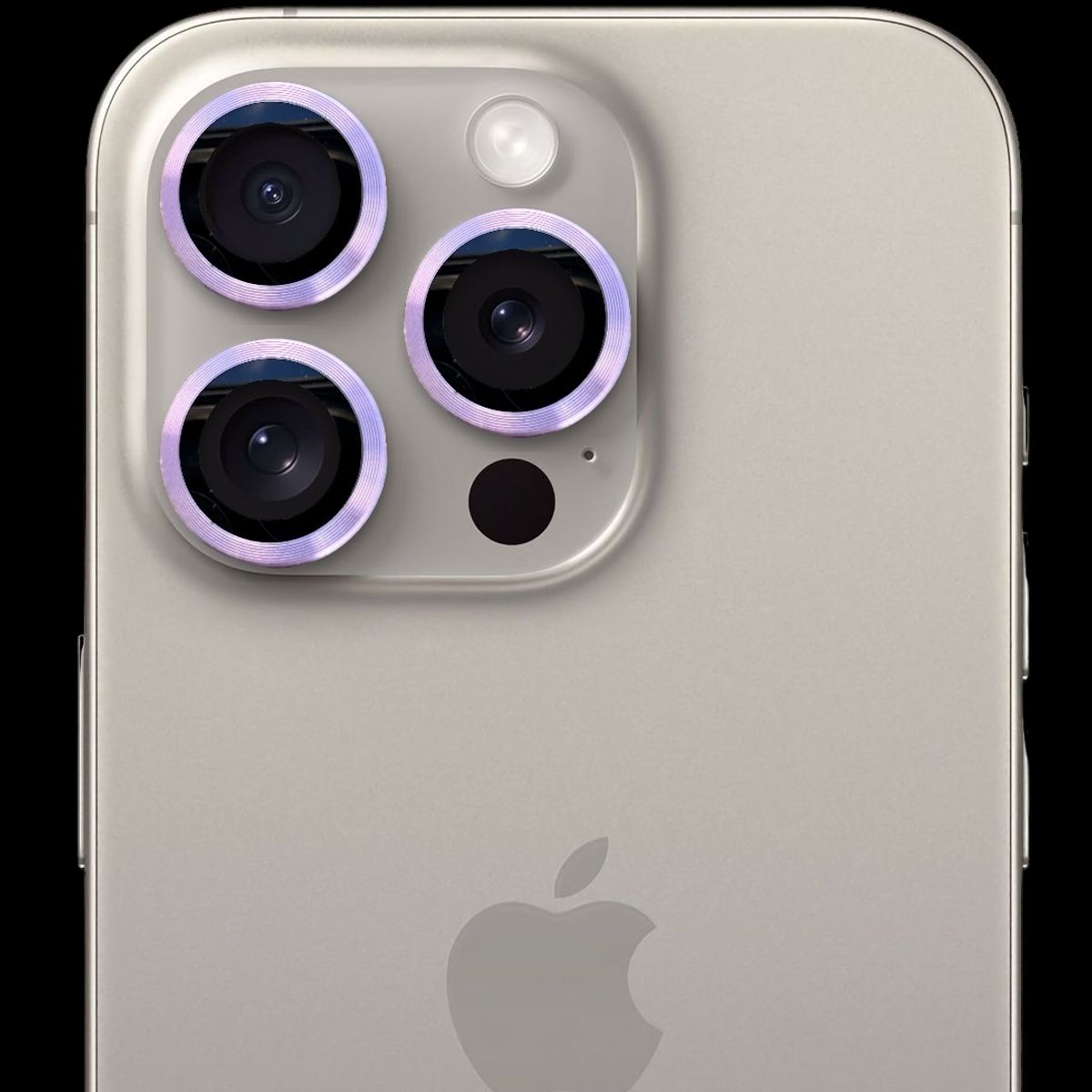 GENERICO - Protector de cámara modelo Metalizado para iPhone 15-15plus Lila