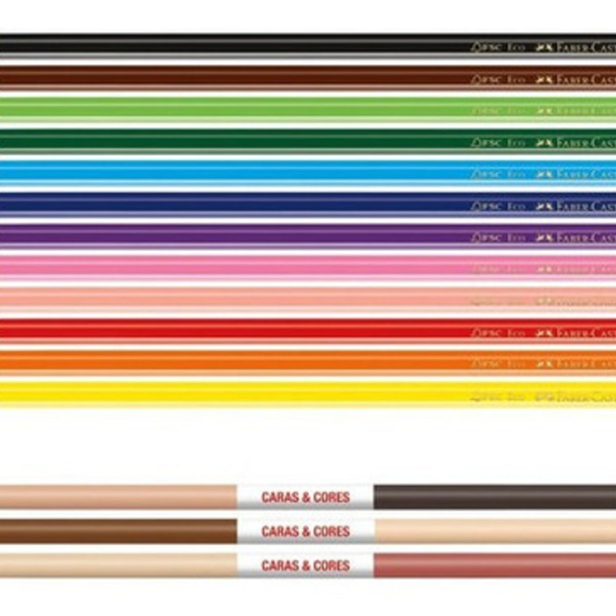 FABER-CASTELL - Lápices De Colores Caras Y Colores Faber-Castell x18 Colores
