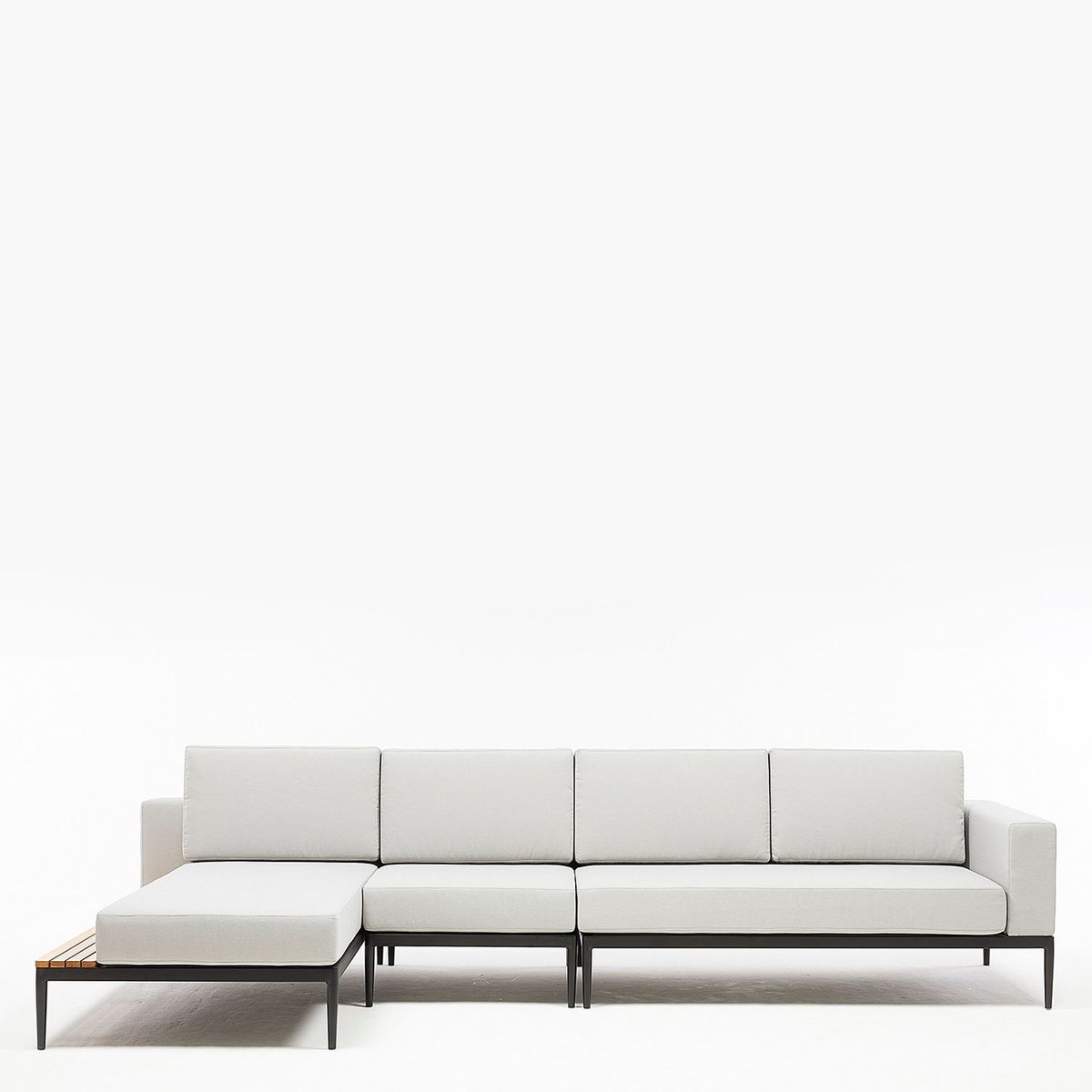 FORM DESIGN - Seccional 3C + Chaise Izquierdo Long Bay Gris Form