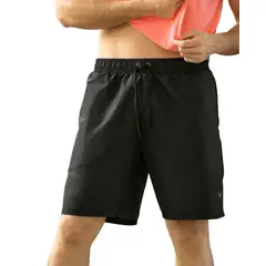 LEO - Traje de baño hombre deportiva con acabado antifluidos y bolsillos funcionales 518014N Negro