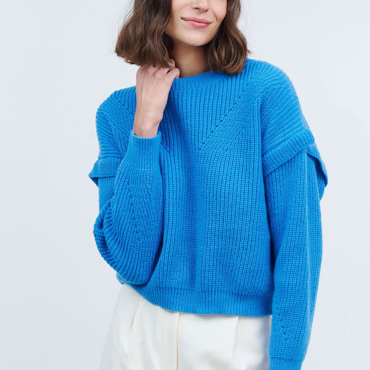 GUINDA - Sweater cuello redondo Rita