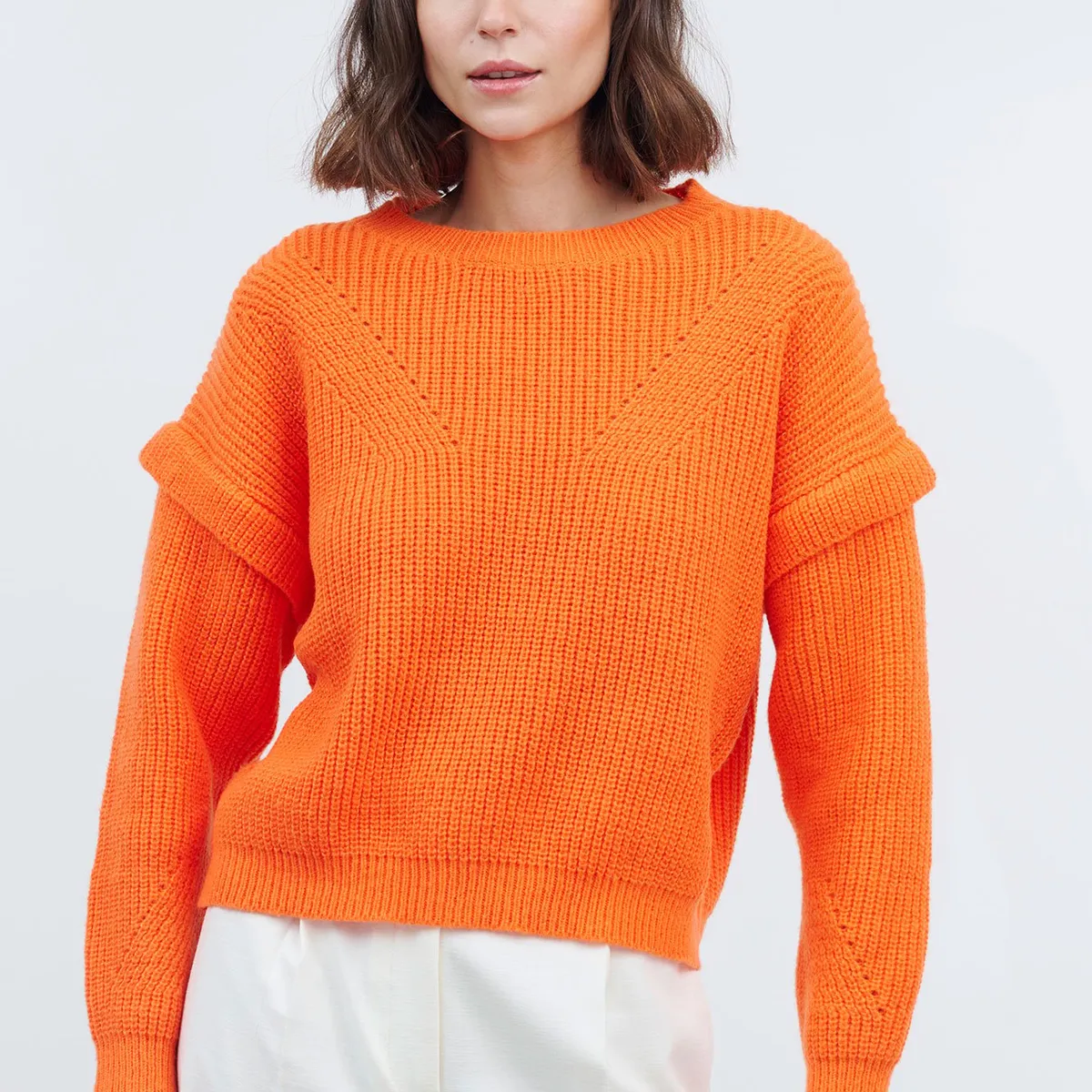 GUINDA - Sweater cuello redondo Rita