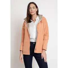 CANADIENNE - Chaqueta de Mujer Reversible Modelo Eva Color Damasco
