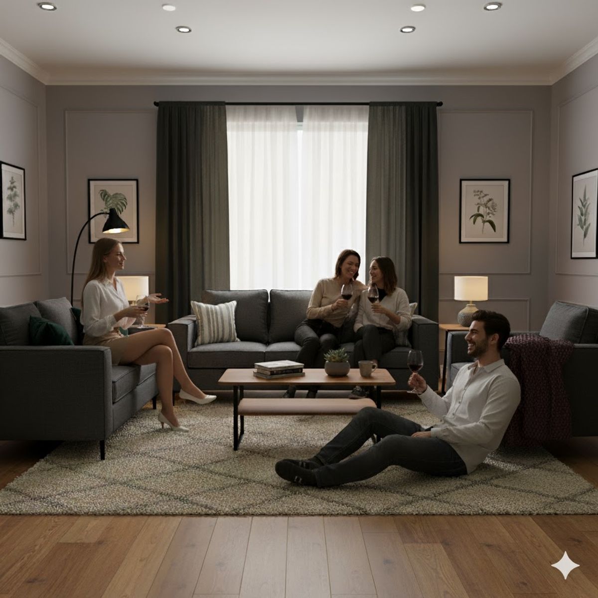 SITIAL HOME - Living 311 Venetto 321 Marengo juego sofas  resortes full comfort plus