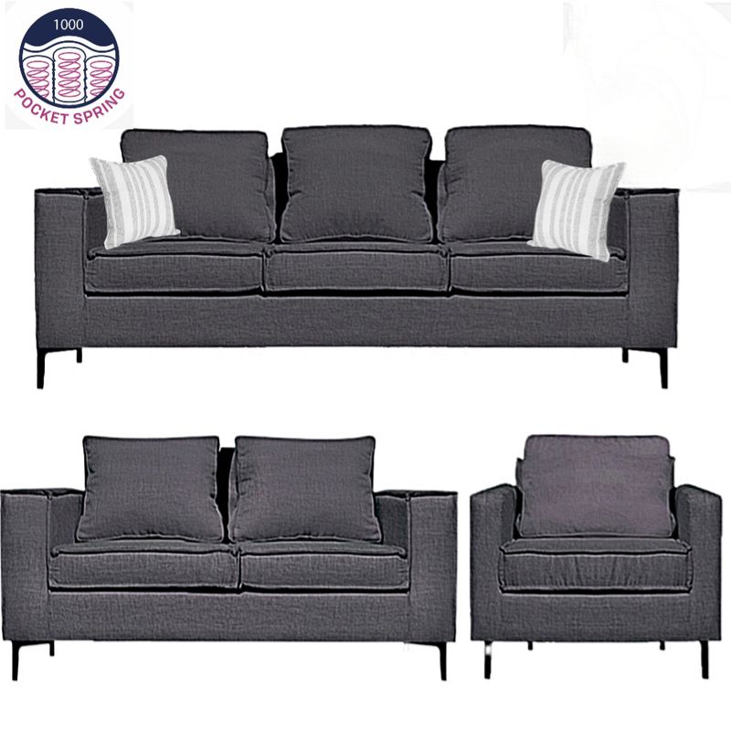 SITIAL HOME - LIVING  321  CUERPOS VENETTO MARENGO  CON RESORTES U.S.A