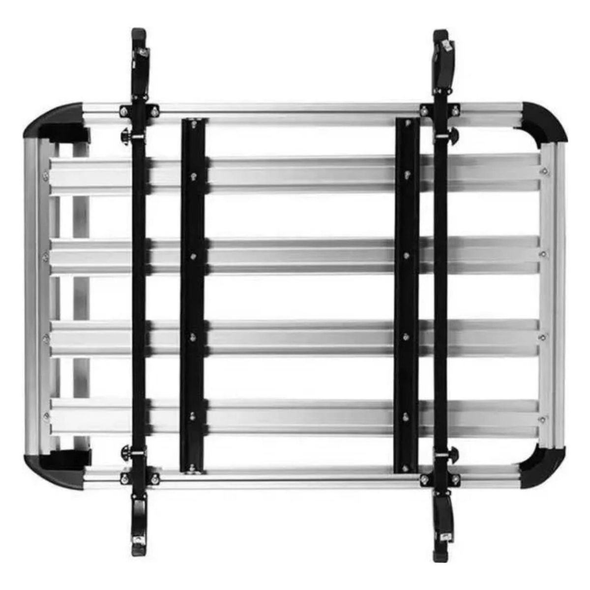 IMPORTCLICK - Parrila Techo Automóvil Aluminio Barras Porta Equipaje Gris