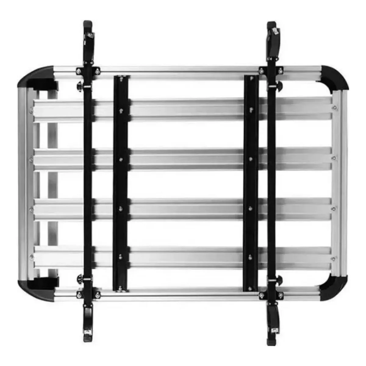 IMPORTCLICK - Parrila Techo Automóvil Aluminio Barras Porta Equipaje Gris