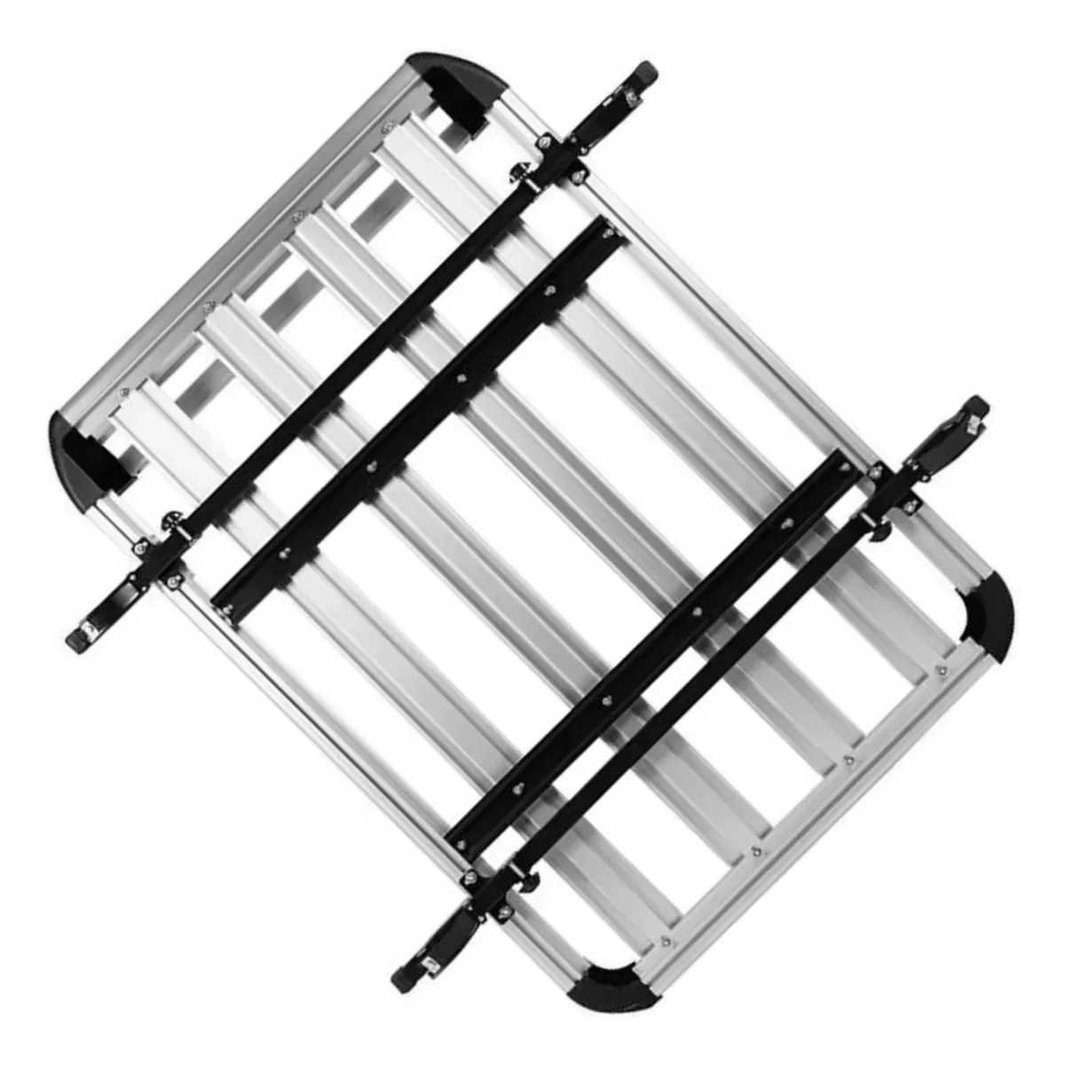 IMPORTCLICK - Parrila Techo Automóvil Aluminio Barras Porta Equipaje Gris