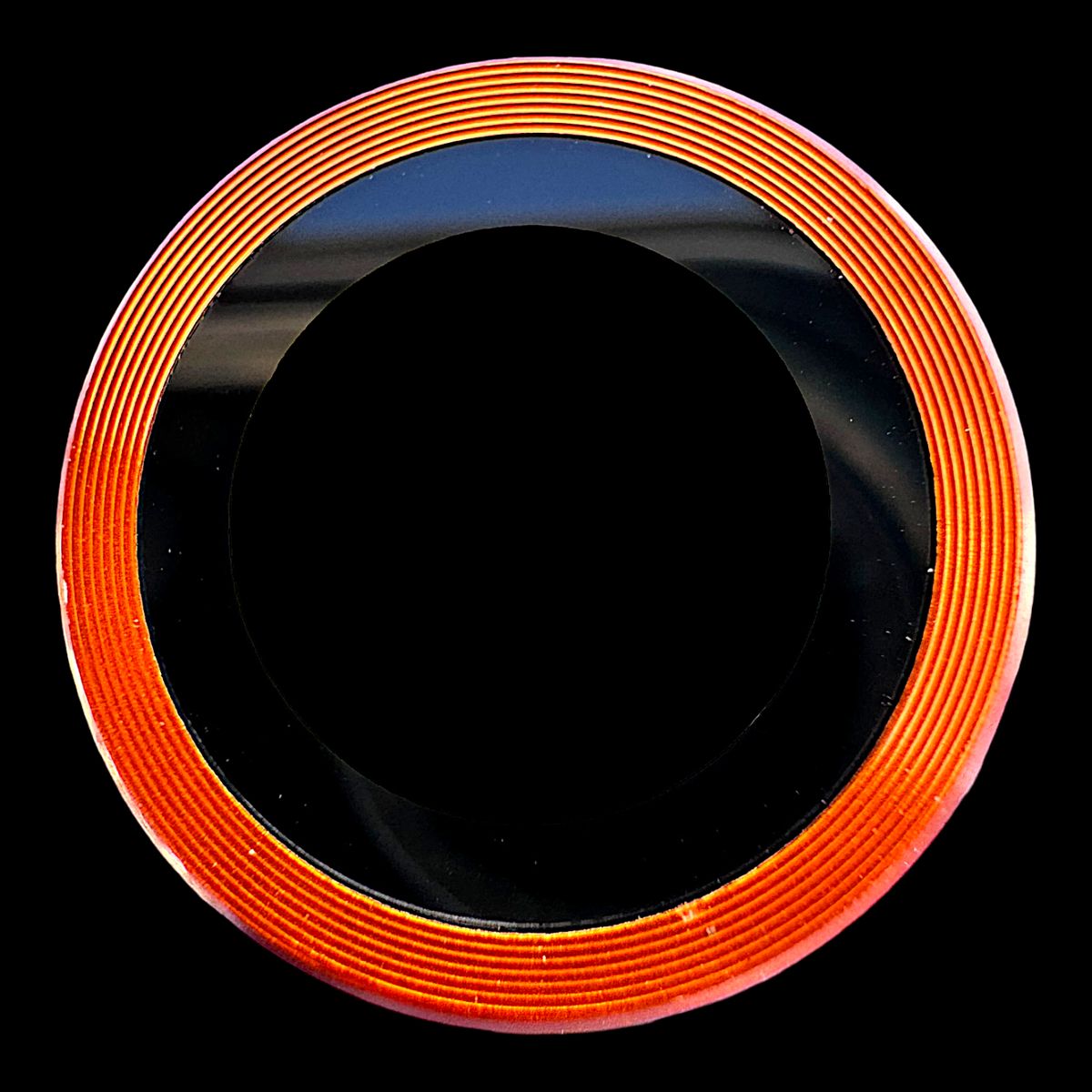 GENERICO - Protector de cámara modelo Metalizado iPhone 13pro-13promax Naranja