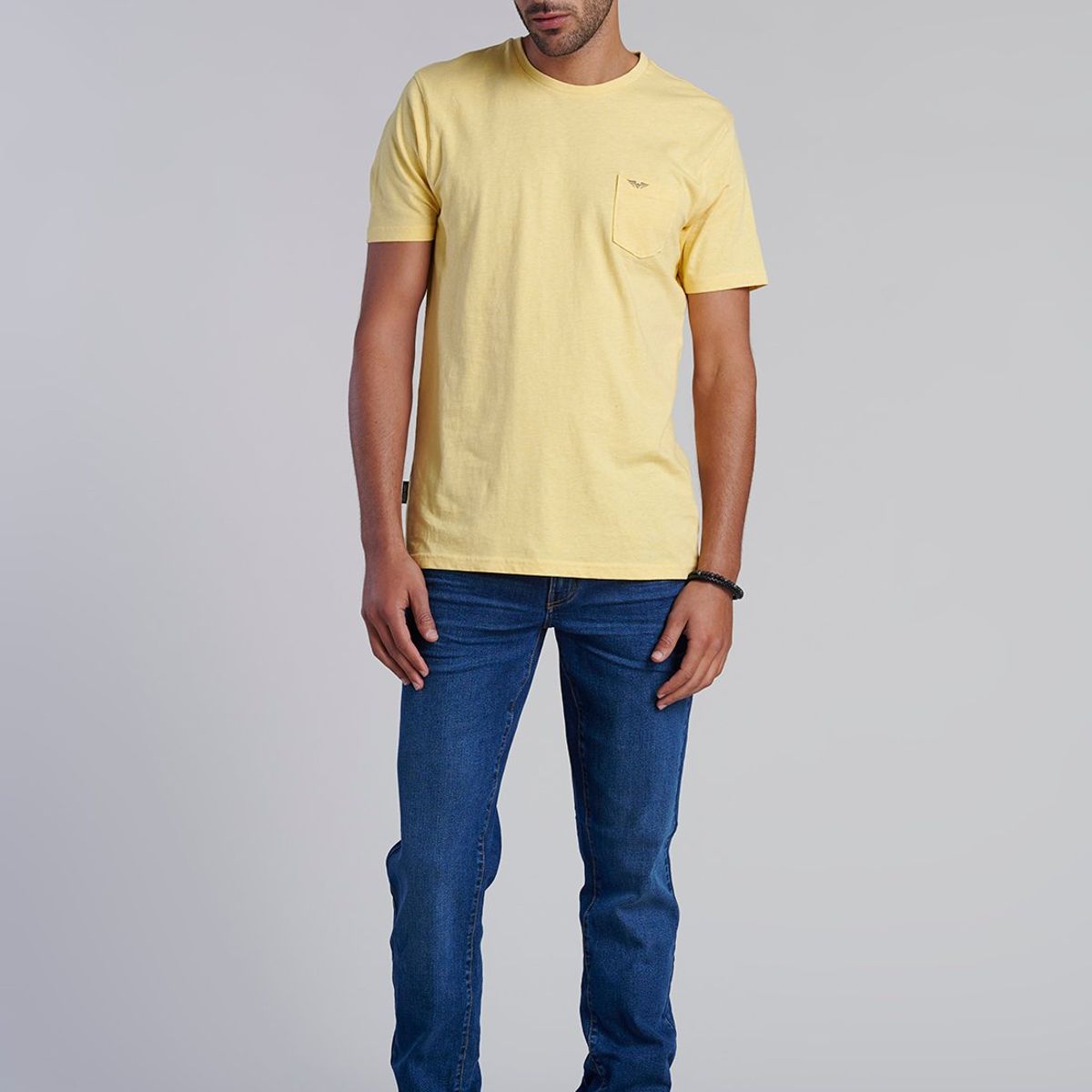 FEROUCH - Polera Bolsillo Houston Amarillo Ferouch