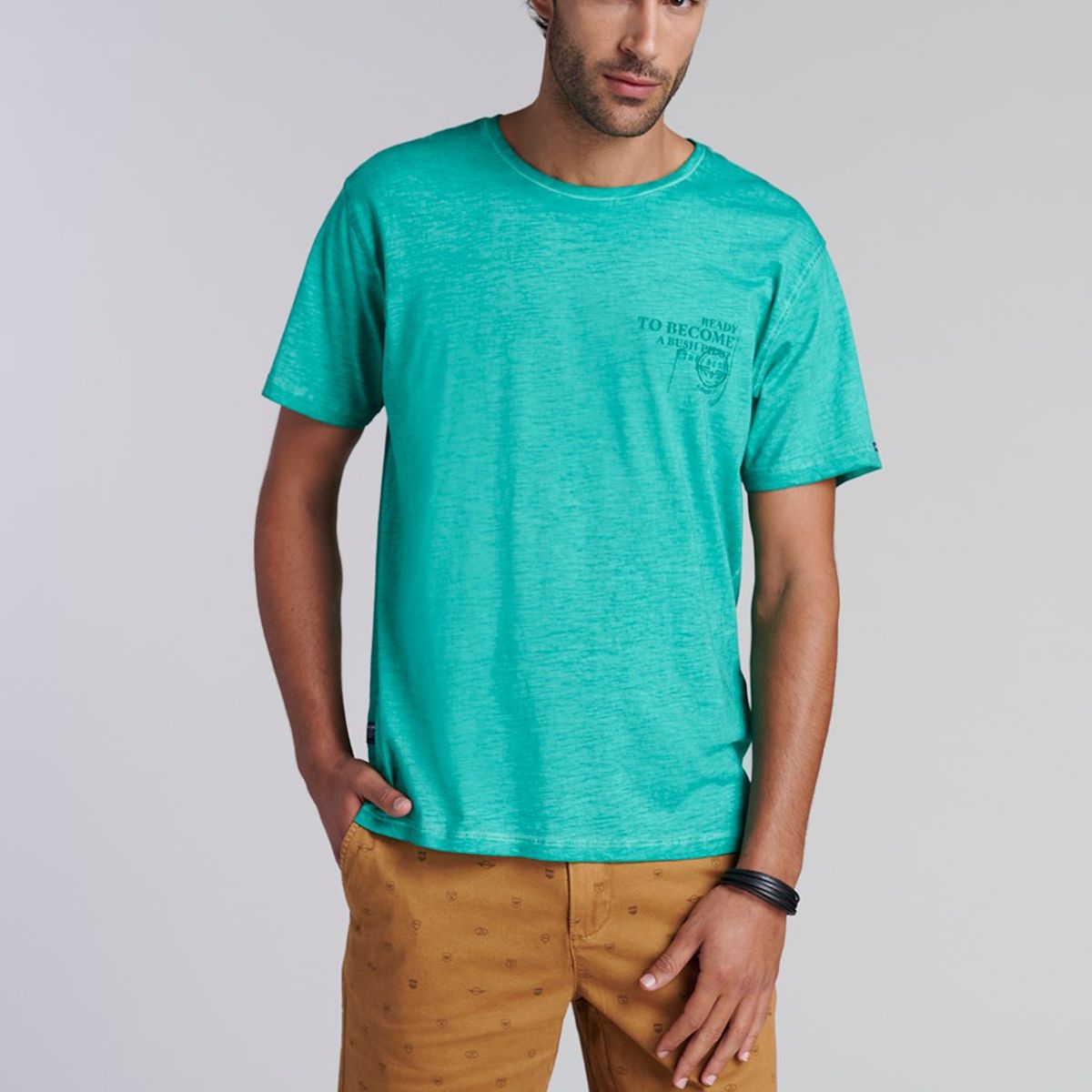 FEROUCH - Polera New York Verde Ferouch
