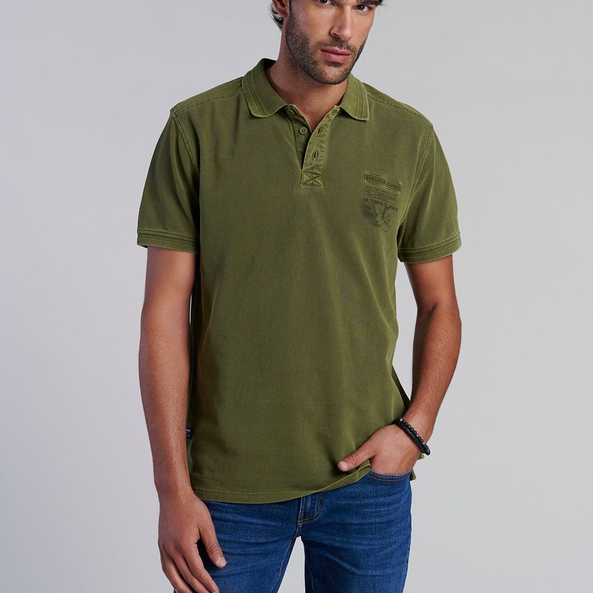 FEROUCH - Polera Polo Las Vegas Verde Ferouch