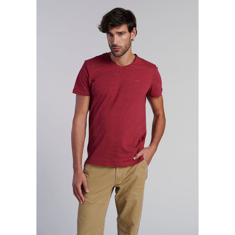 FEROUCH - Polera V Neck Alaska Rojo Ferouch
