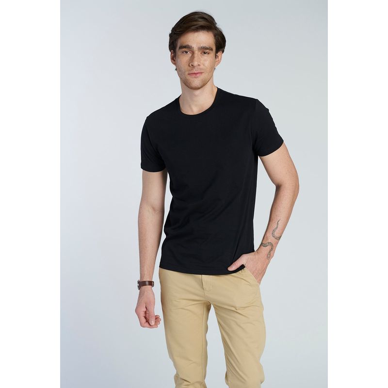 NEW MAN - Polera Soria Negro New Man