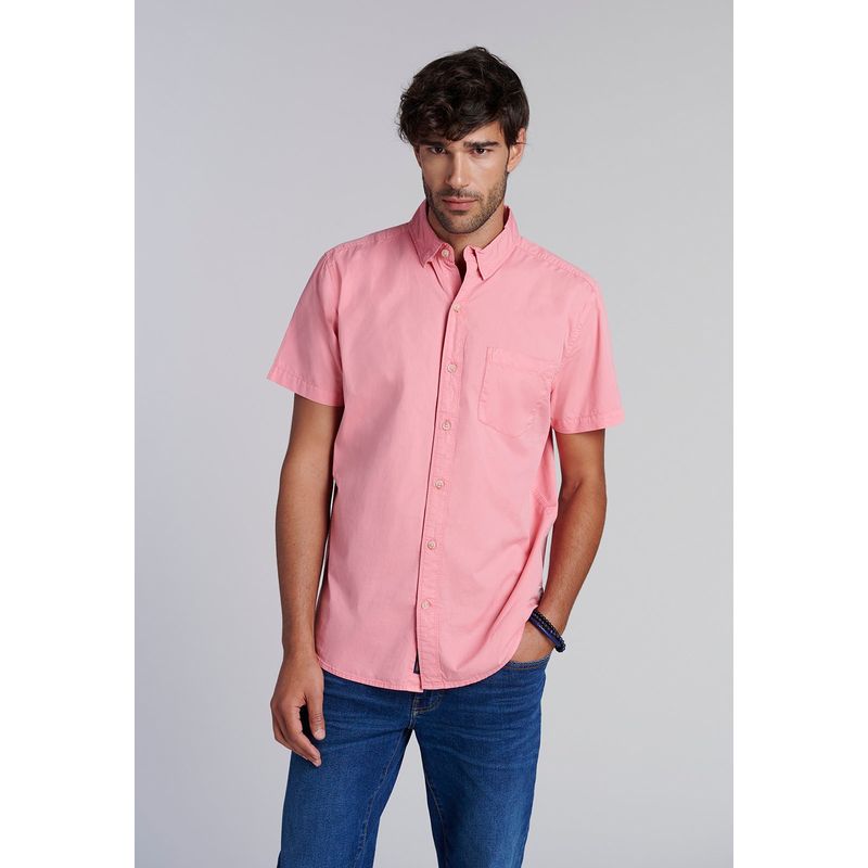 FEROUCH - Camisa Garment Dyed Fj Rojo Ferouch