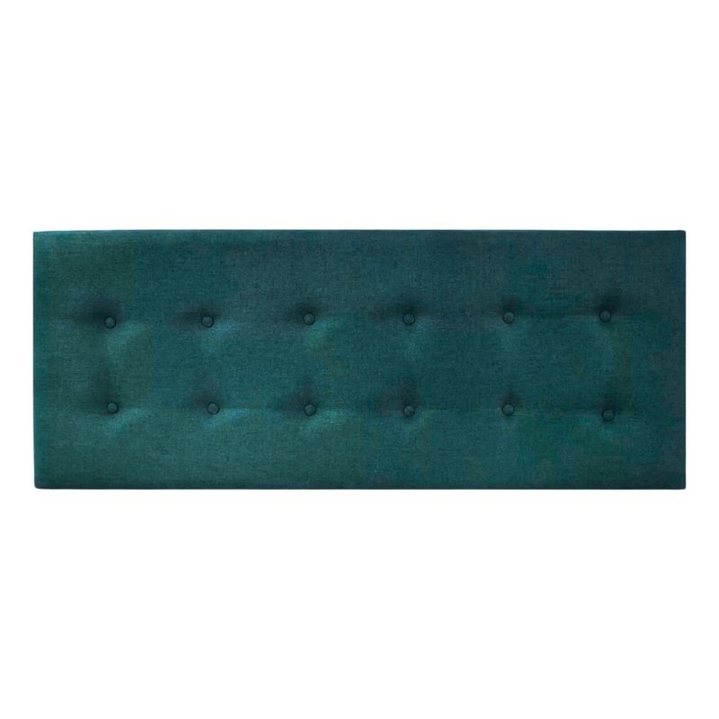 IMPORTCLICK - Respaldo Elegante King Capitone 180x60 CM Turquesa Felpa Botones IMPORTCLICK