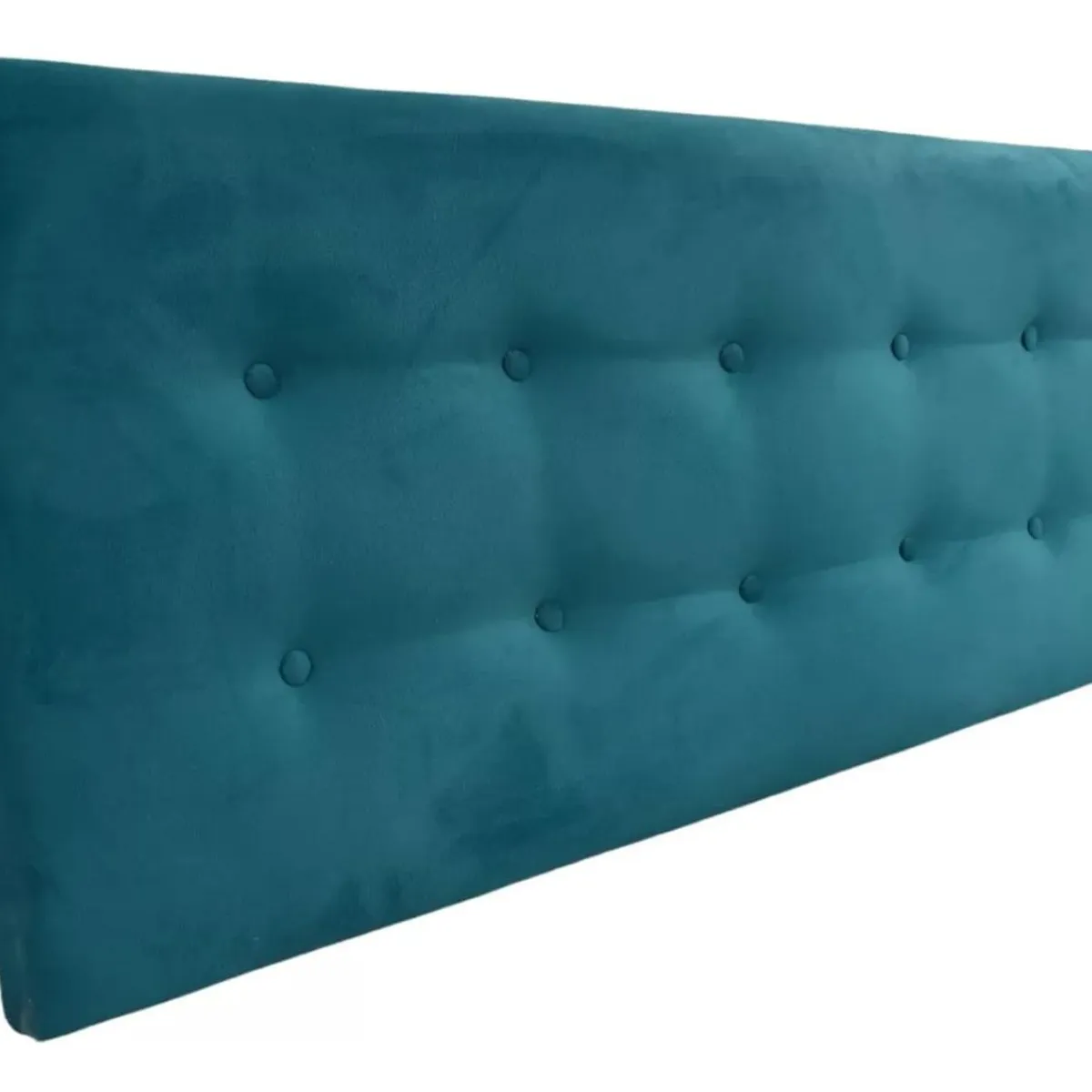 IMPORTCLICK - Respaldo Elegante King Capitone 180x60 CM Turquesa Felpa Botones IMPORTCLICK