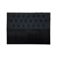IMPORTCLICK - Respaldo Super King Piso Capitone Premiun 200x140 CM Negro Lino - Negro