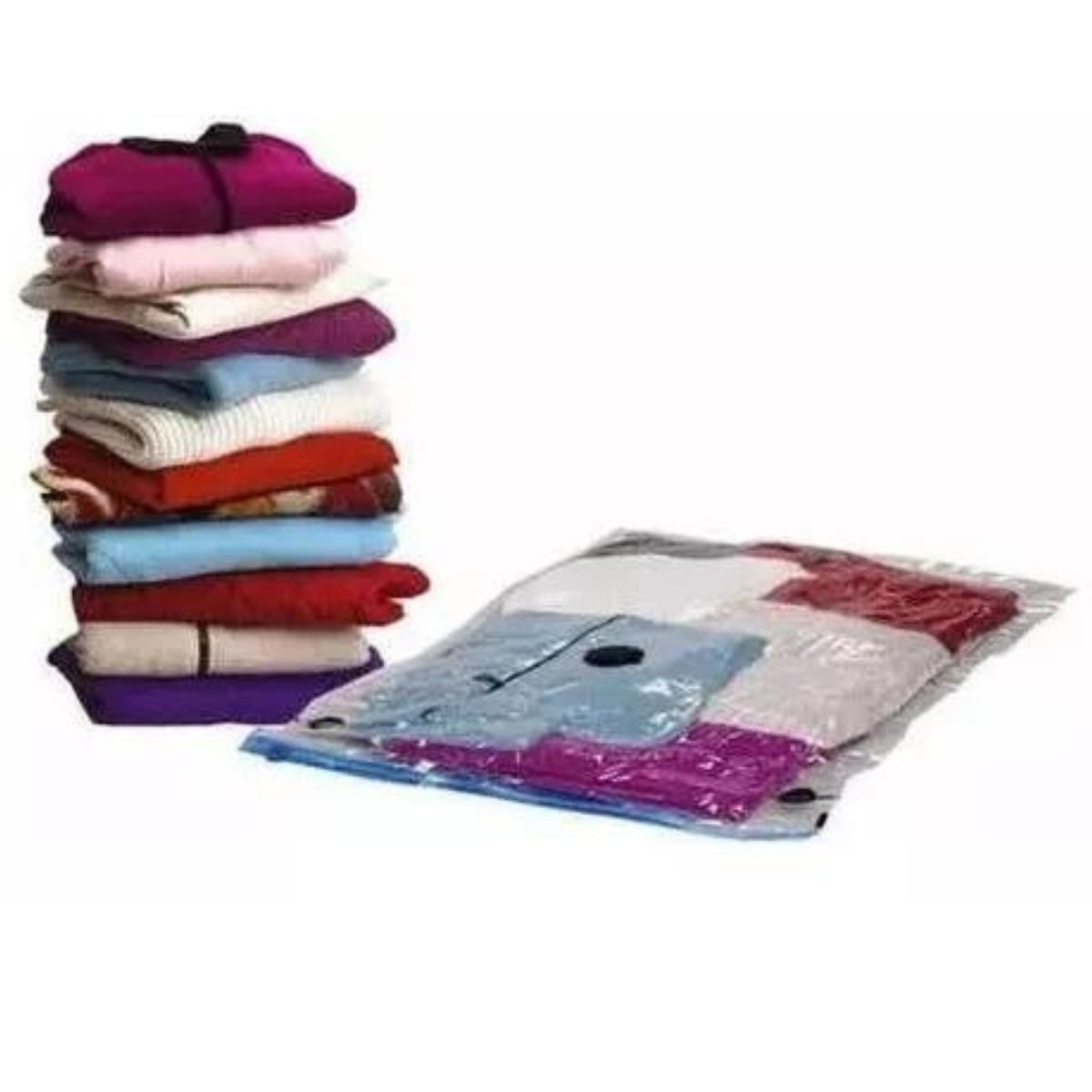 GENERICO - Bolsas de Vacío Compresor de Ropa 60x80 CM