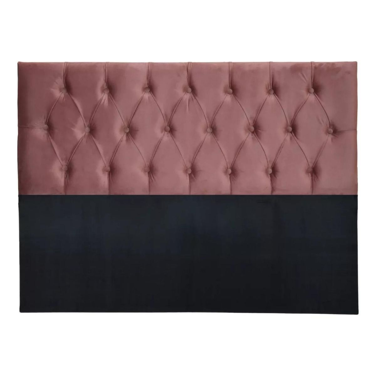 IMPORTCLICK - Respaldo Super King Piso Capitone Premiun 200x140 CM Palo Rosa Felpa - Palo Rosa