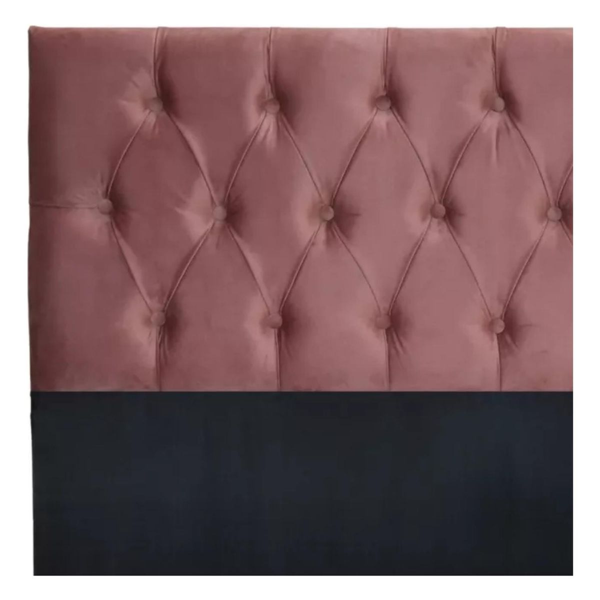 IMPORTCLICK - Respaldo Super King Piso Capitone Premiun 200x140 CM Palo Rosa Felpa - Palo Rosa