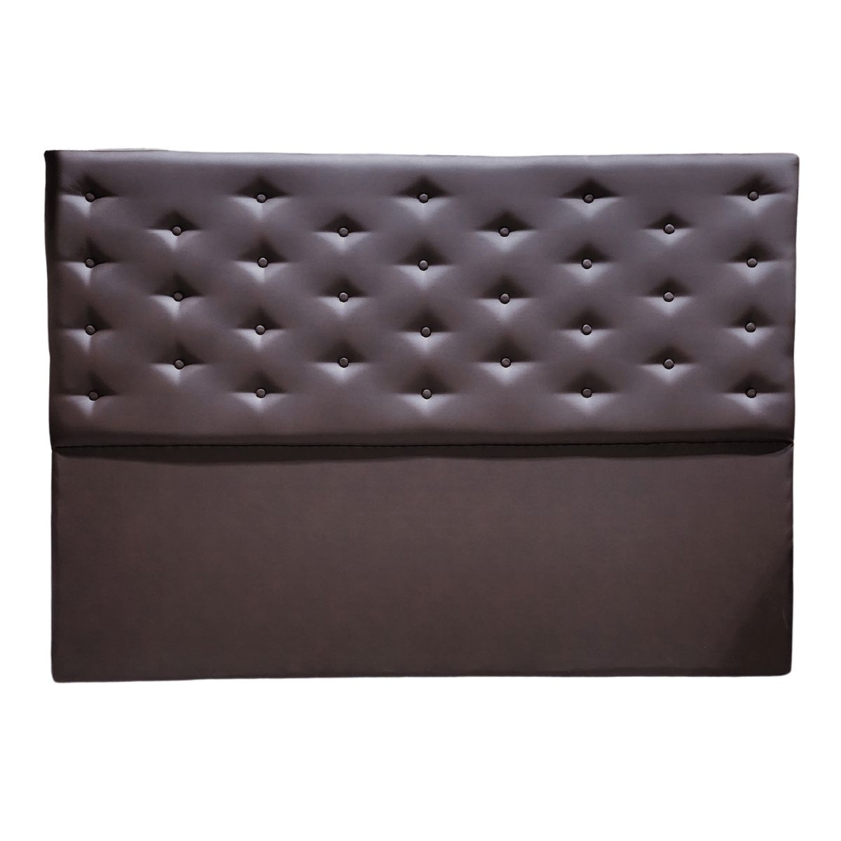 GENERICO - Respaldo King Chocolate Eco Cuero a piso Muebles Rimar 182x130x8