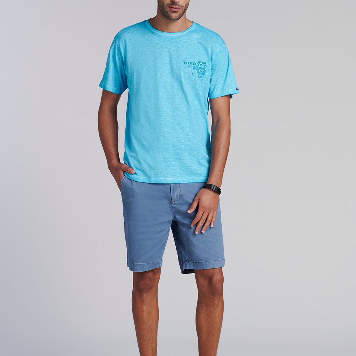 FEROUCH - Polera New York Celeste Ferouch