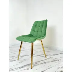 DECO DESIGN - SILLA DE COMEDOR ACOLCHADA MODELO AURA VERDE MGR MUEBLES