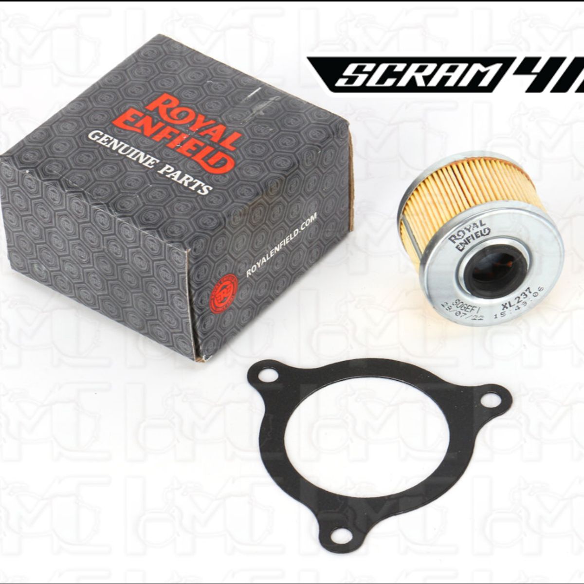 GENERICO - Royal Enfield Scram 411 Filtro Aceite Original Genuino