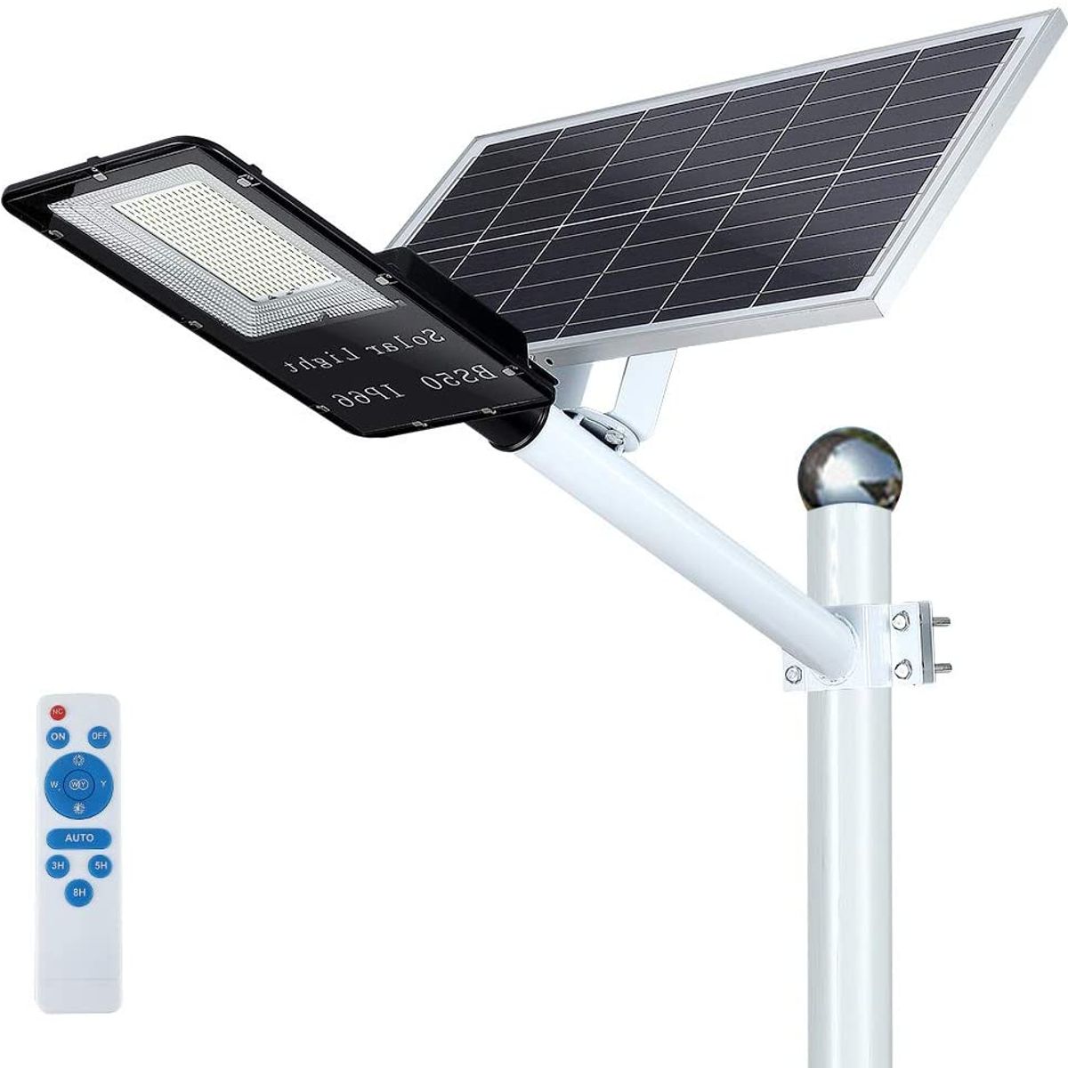 GENERICO - Luminaria Publica Solar 200w Panel Ajustable Control Remoto