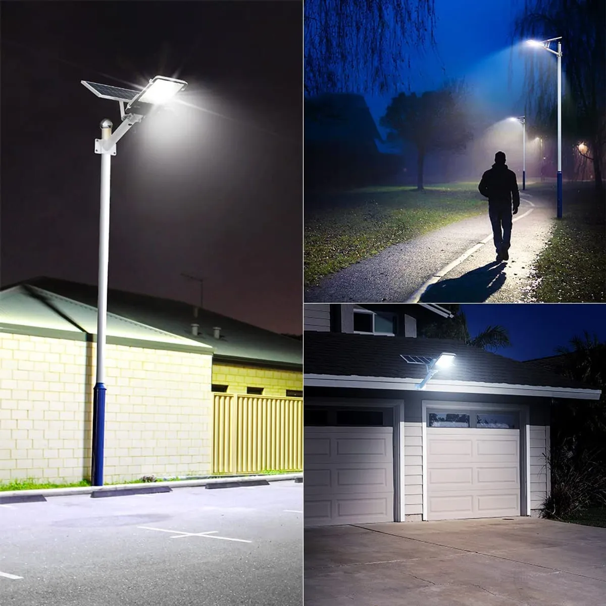 GENERICO - Luminaria Publica Solar 200w Panel Ajustable Control Remoto