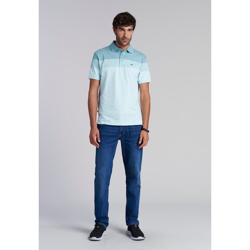 FEROUCH - Polera Polo Rayas Baltimore Verde Ferouch