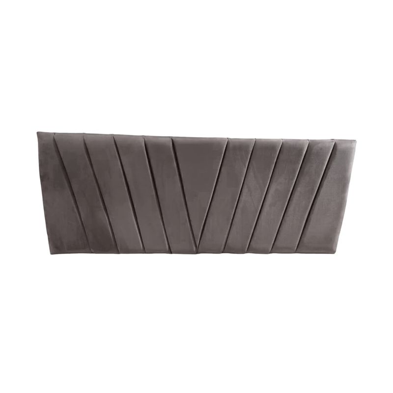 IMPORTCLICK - Respaldo Elegante Super King Capitone En V 200x60 CM Gris Claro Lino IMPORTCLICK