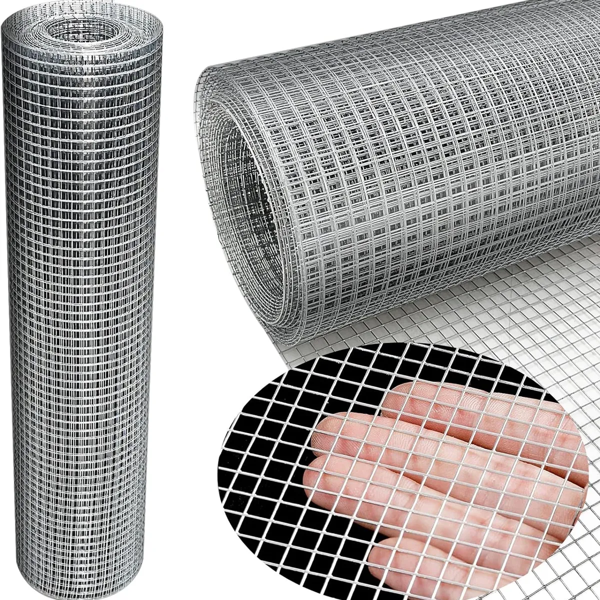 KUANGYE - Malla Electrosoldada Galvanizada Malla alambre Metalica 60cmx10m