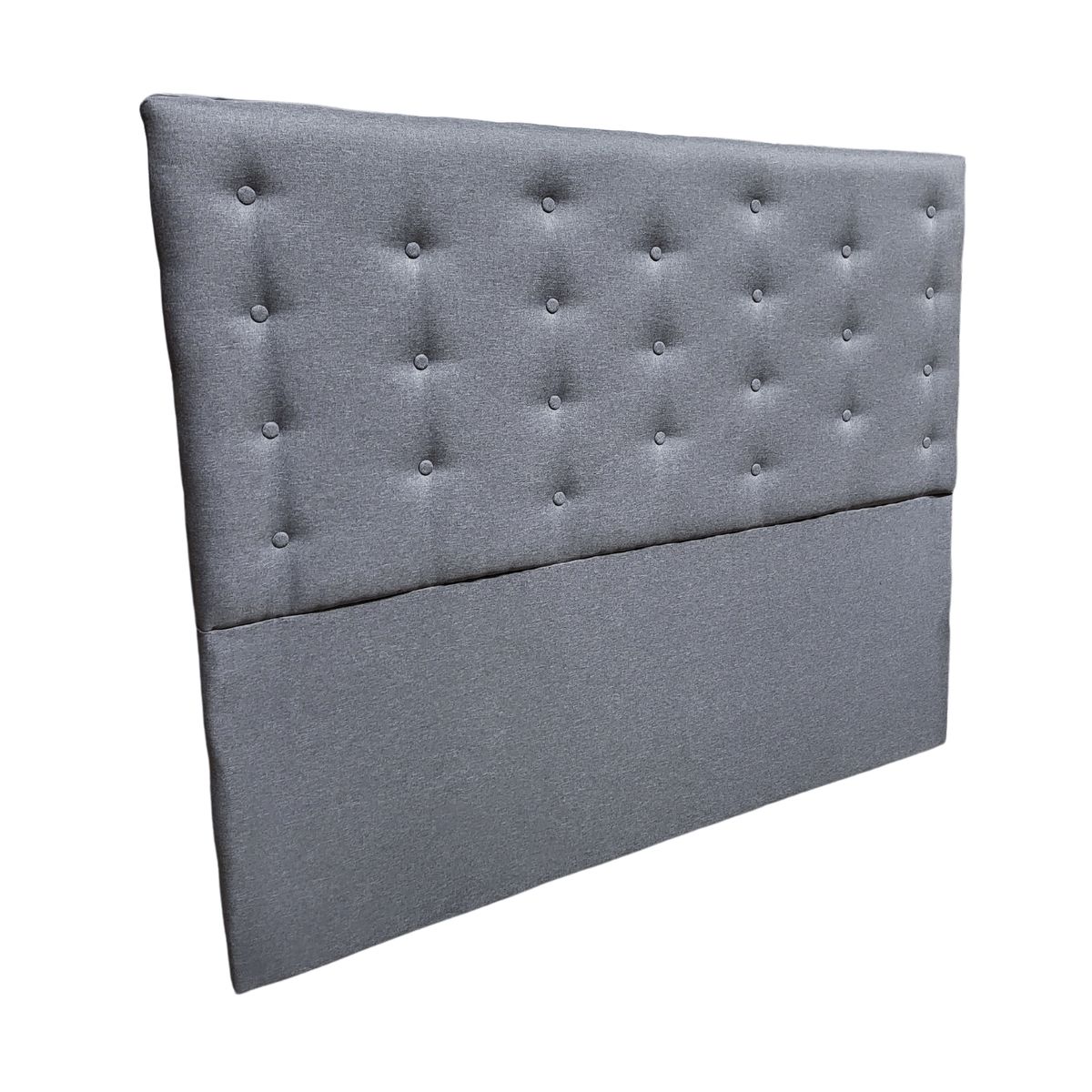 GENERICO - Respaldo 2 Plazas Gris Lino Botone a piso Muebles Rimar