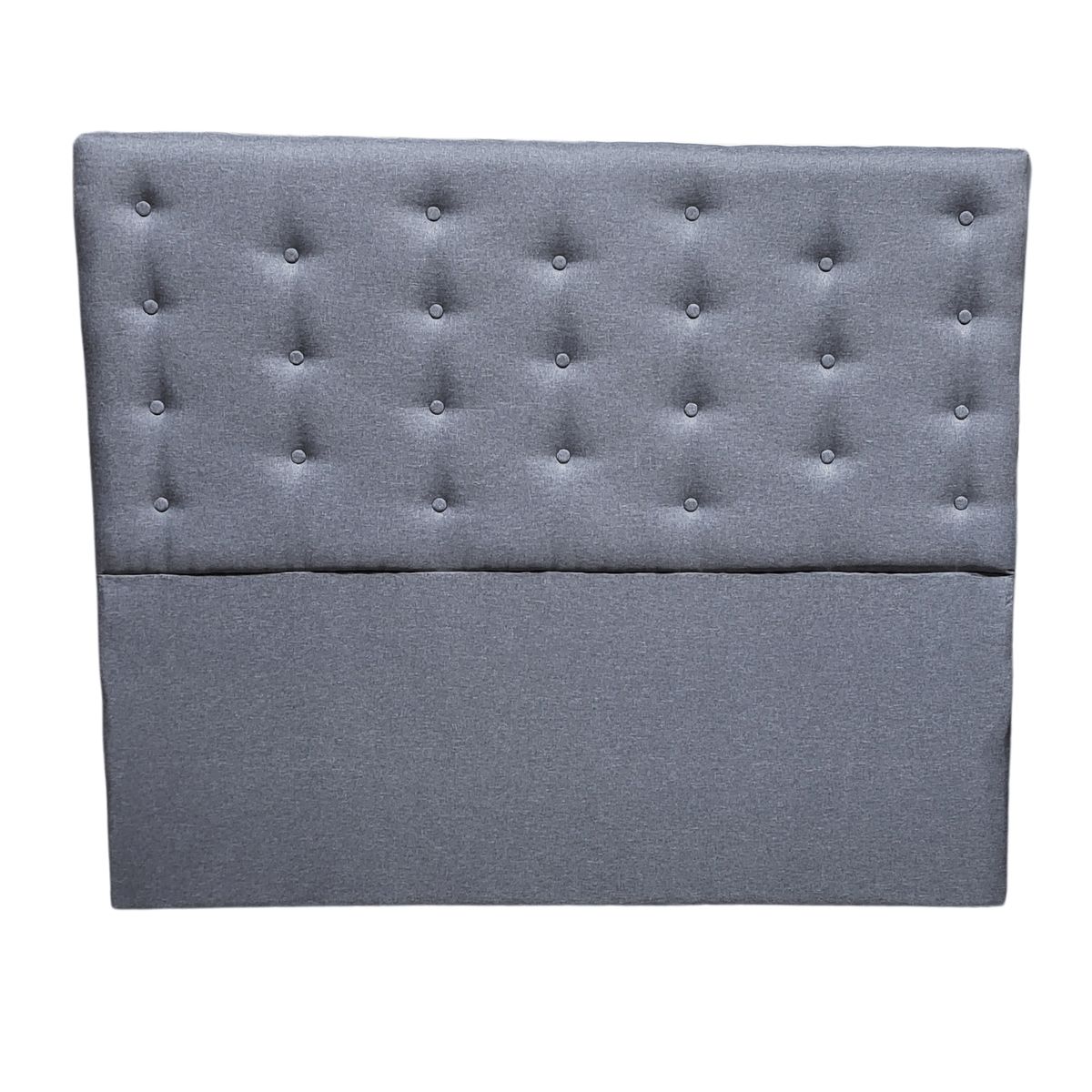 GENERICO - Respaldo 2 Plazas Gris Lino Botone a piso Muebles Rimar