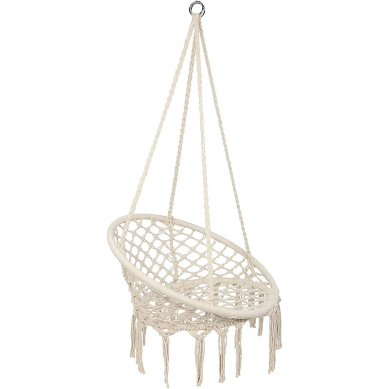 GENERICO - Silla Hamaca de Macramé Resistencia