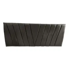 IMPORTCLICK - Respaldo Moderno Lineal En V 2 Plazas 150x60 CM Gris Oscuro Felpa