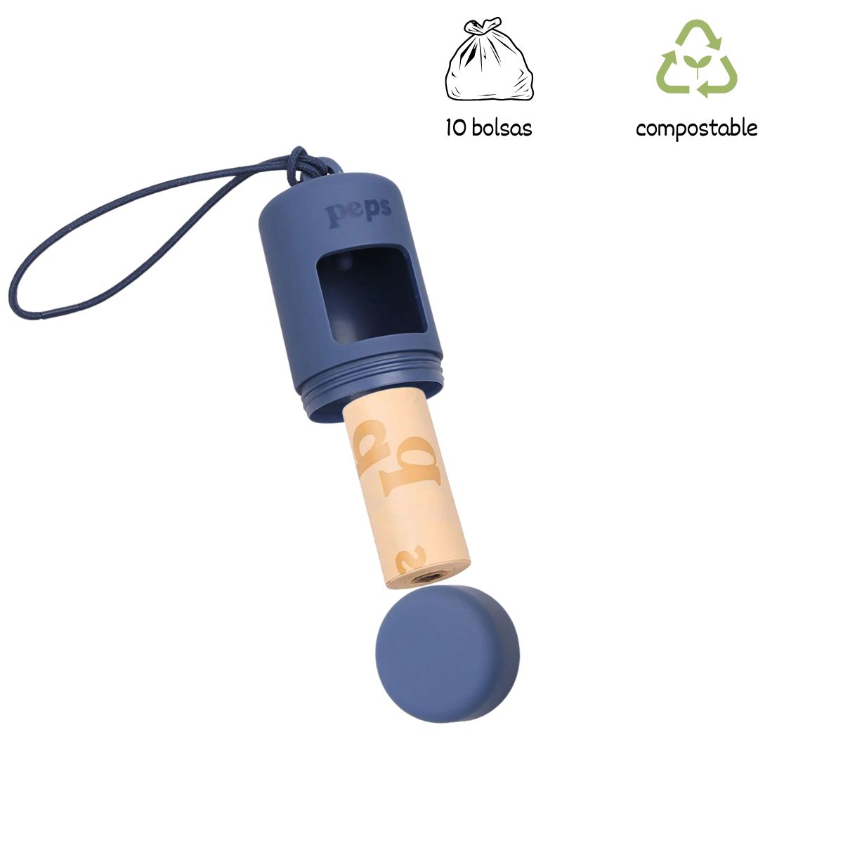 GENERICO - Porta bolsa sanitarias + 10 bolsas compostables