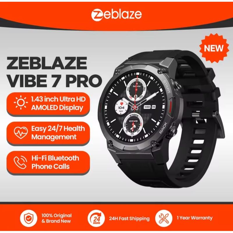 ZEBLAZE - Smartwatch Grado Militar Zeblaze Vibe 7 Pro Amoled Ultra HD